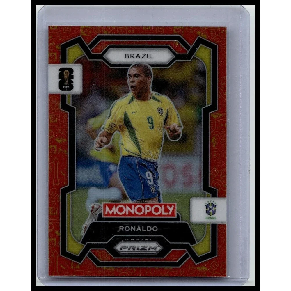 2026 Panini Prizm Monopoly World Cup Ronaldo #18 Brazil Monopoly Orange & Gold